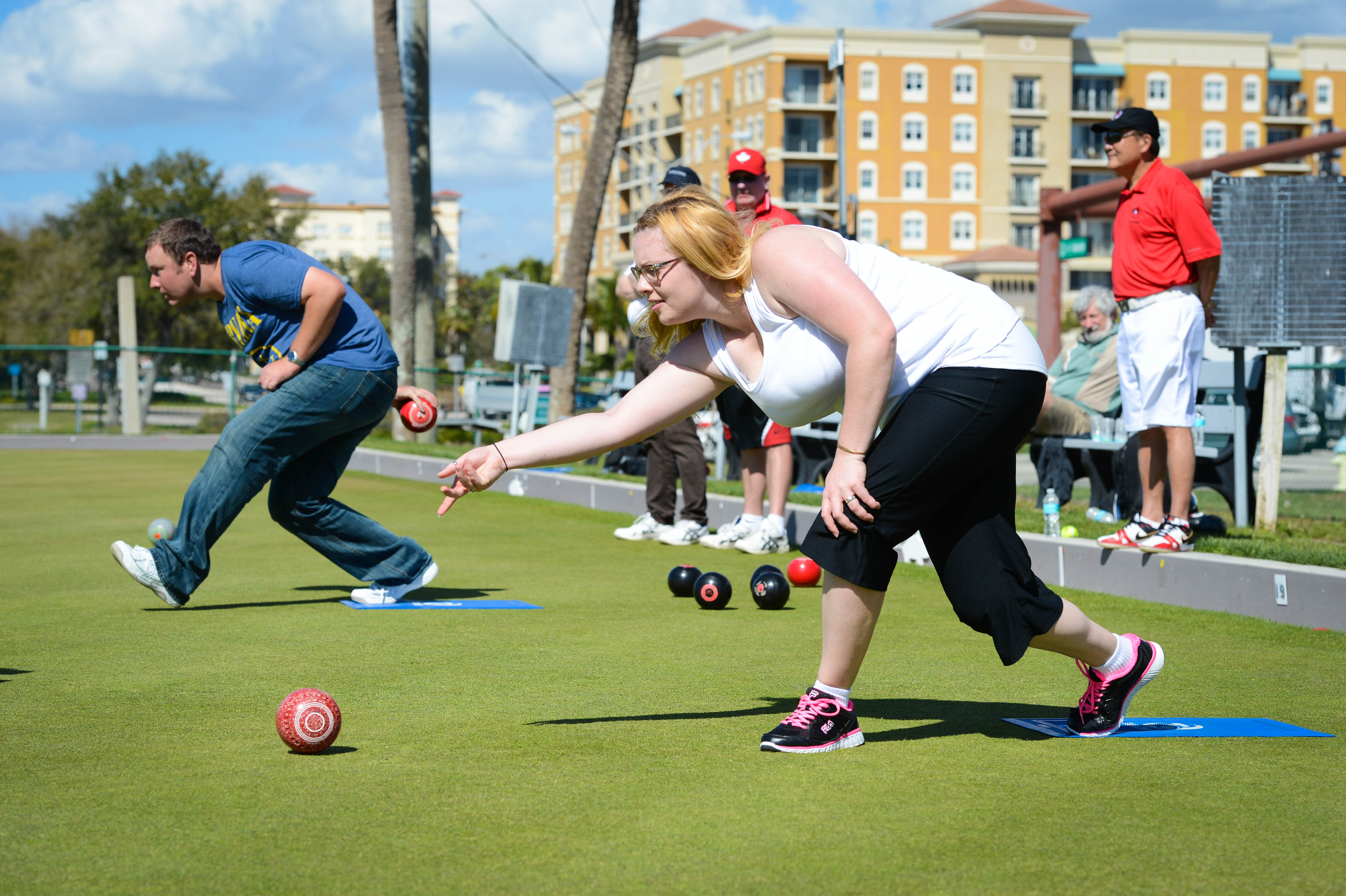 Canadian National Lawn Bowling team practice Photo Galleries