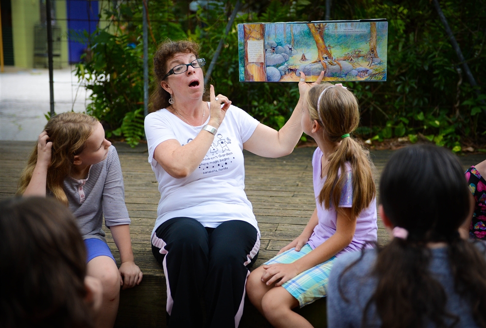 Building Fairy Houses at Sarasota Childrens Garden Photo Galleries