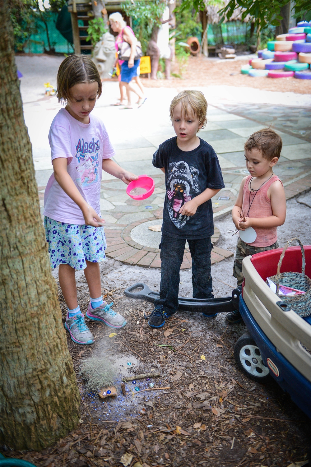 Building Fairy Houses at Sarasota Childrens Garden Photo Galleries
